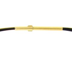 Seil 0,36 mm 15-reihig pure black bicolor gelb